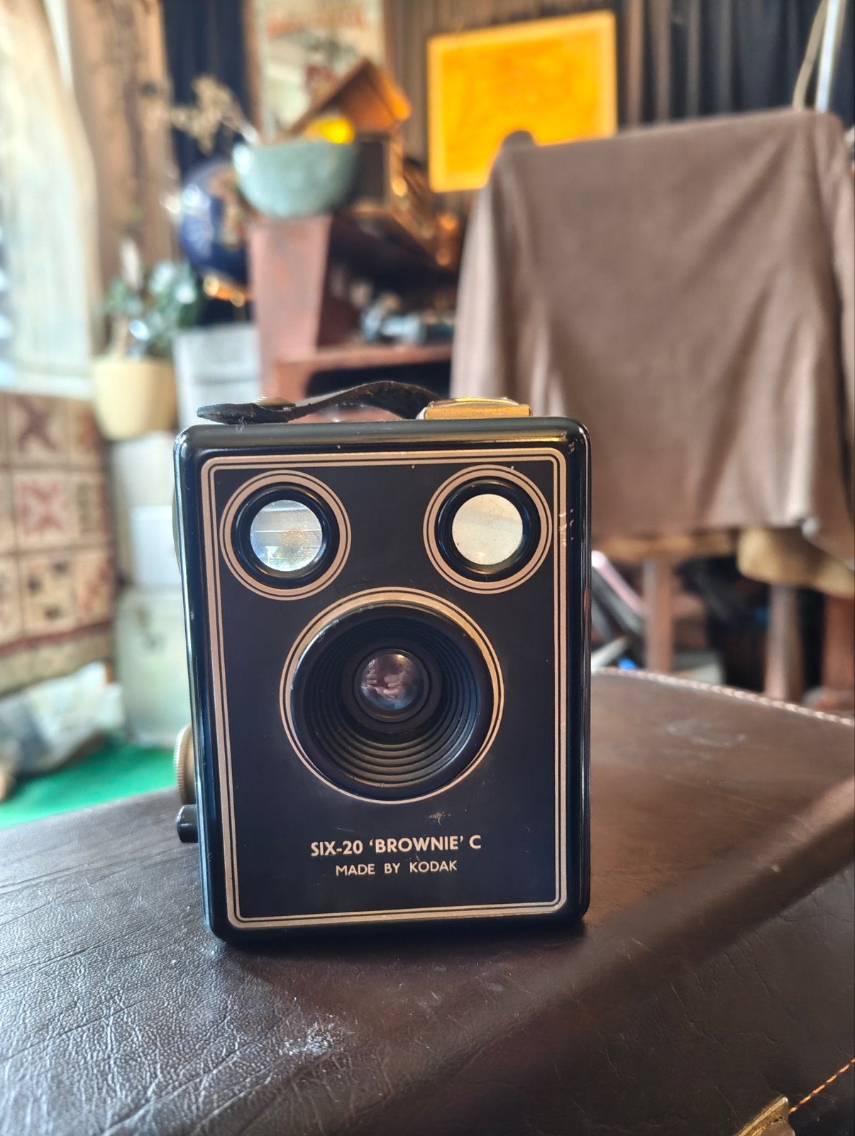 Vintage Kodak Six-20 'Brownie' C Boxcamera, Audio, Tv en Foto, Ophalen of Verzenden