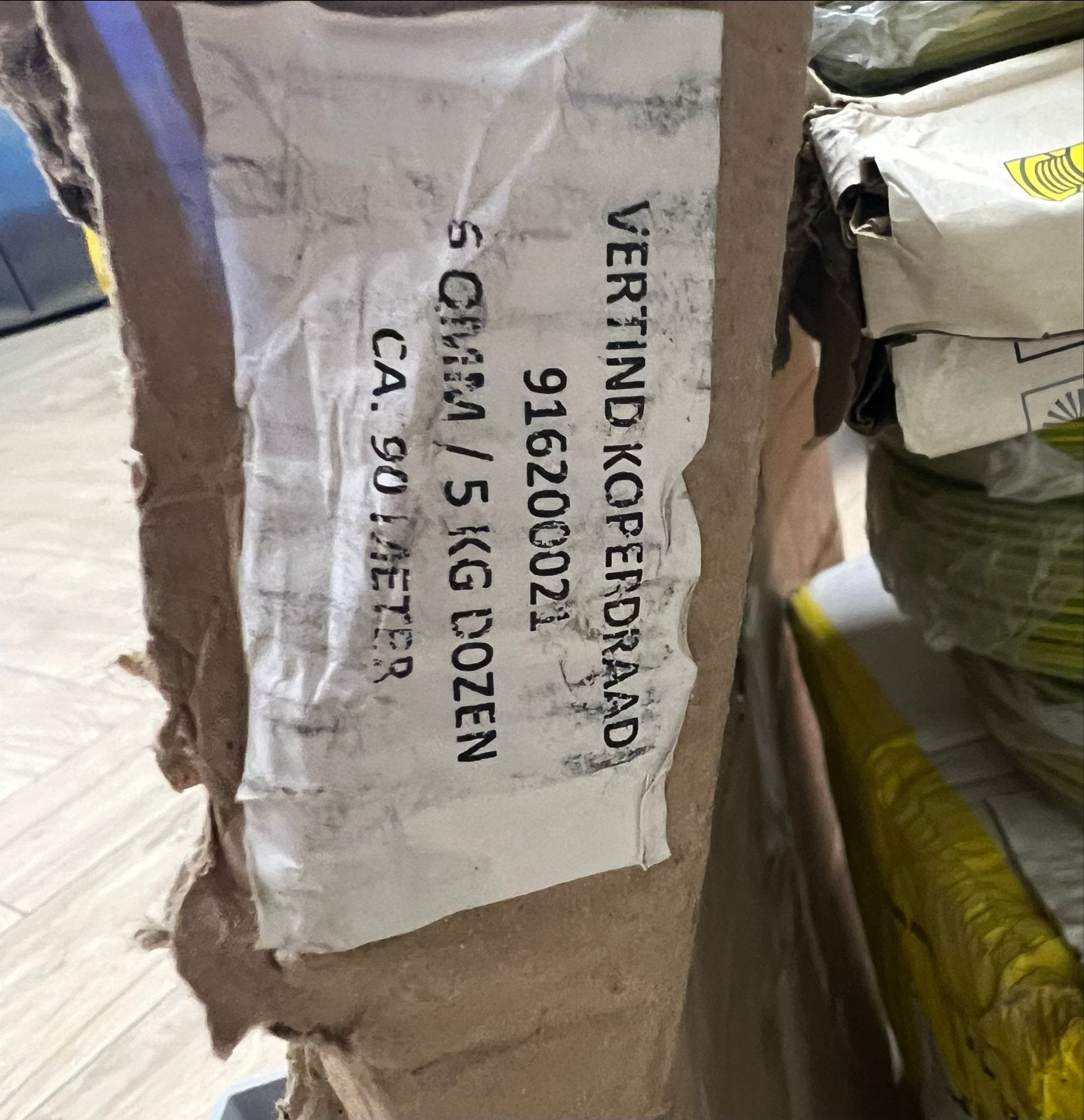 Vertind Koperdraad mm / 5 kg (ca. 90 meter), Ophalen, Nieuw, Kabel of Snoer