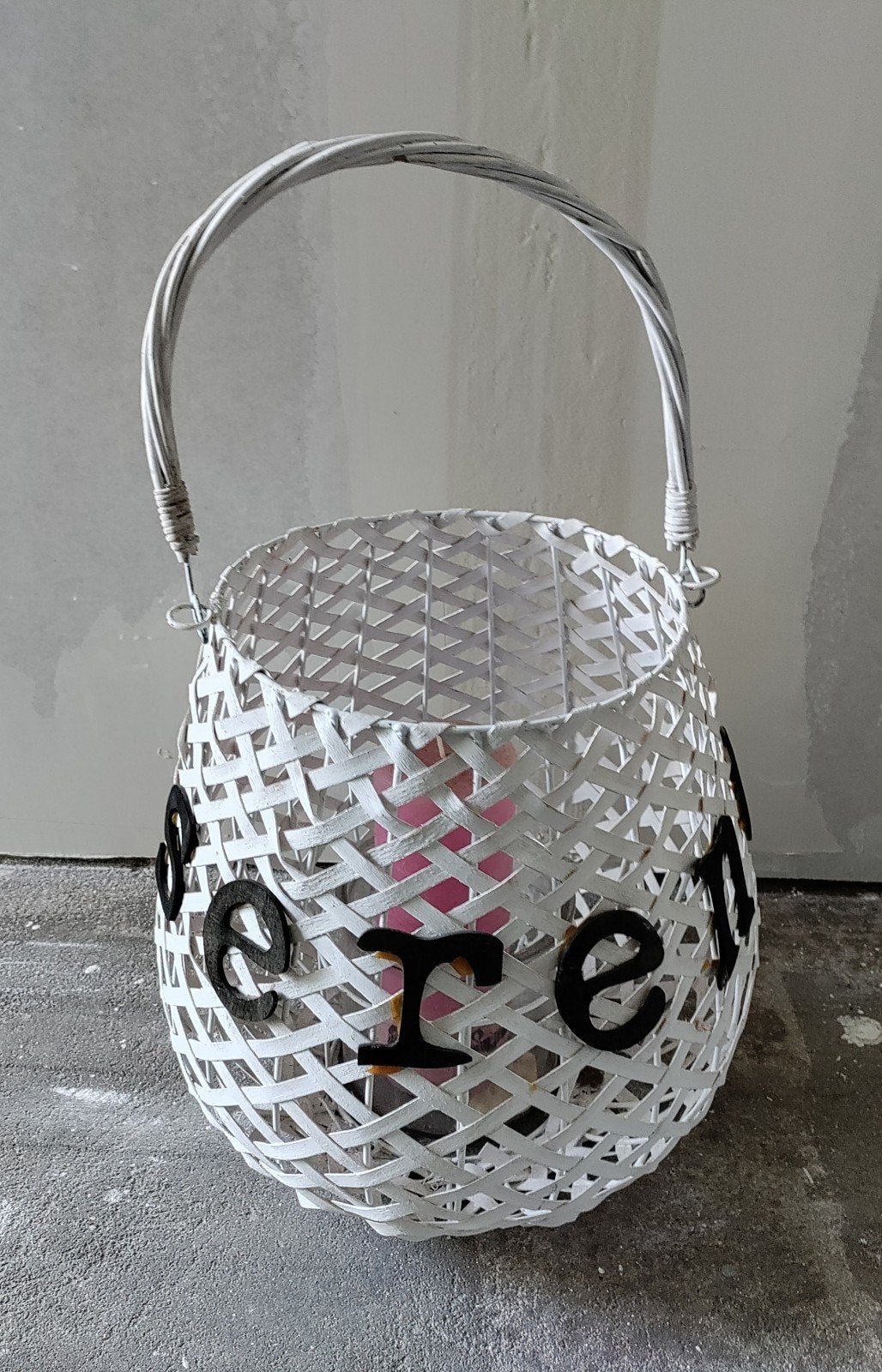 Decoratie hanger, groot, met kaars, Ophalen, Rechthoekig