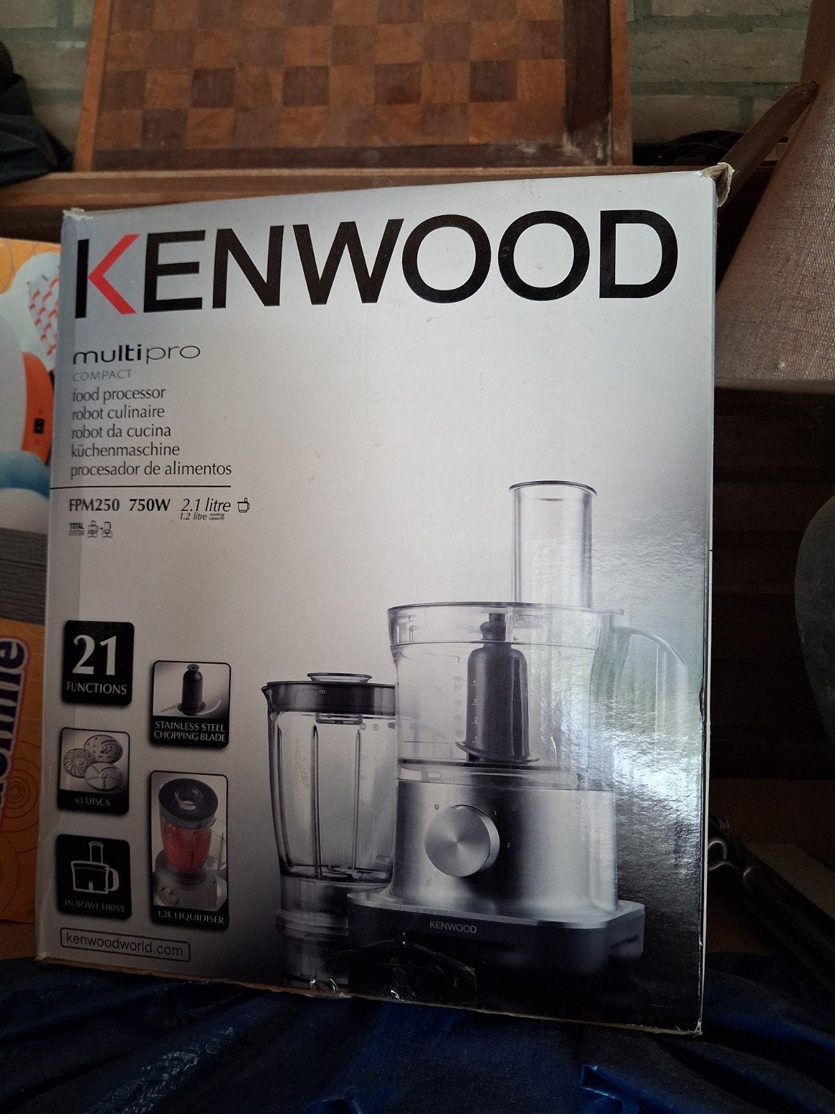 Kenwood MultiPro Compact FPM250 Foodprocessor 2.1L, Witgoed en Apparatuur, Keukenmixers, Ophalen of Verzenden, Zo goed als nieuw