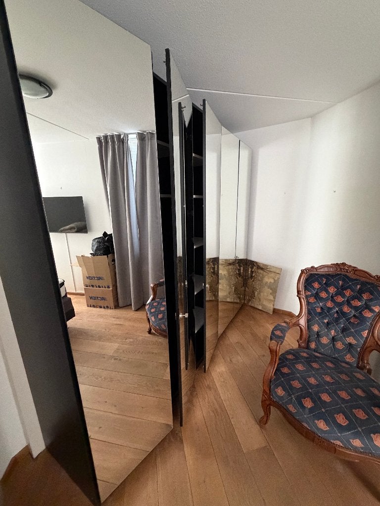 Grote spiegelkast (5 deuren)., Huis en Inrichting, Kasten | Kledingkasten, Ophalen, Overige materialen, Gebruikt, 200 cm of meer