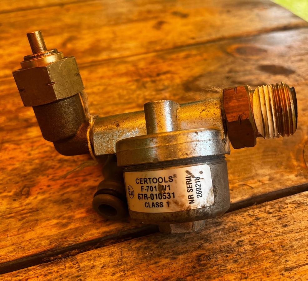 LPG dampfles filter, Ophalen of Verzenden, Gebruikt