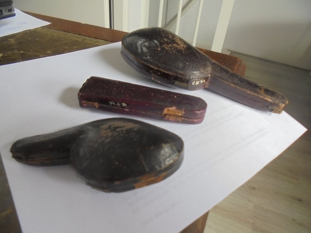 3 oude foedraal voor pijpen sigaret, Antiek en Kunst, Ophalen of Verzenden