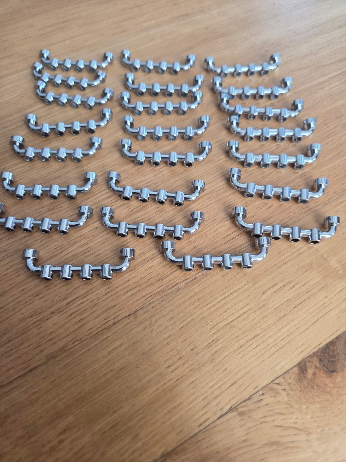 23x LEGO Chroom Zilveren Bar 1x6 (Onderdeel 5140) - Nieuw, Ophalen of Verzenden, Nieuw, Overige merken