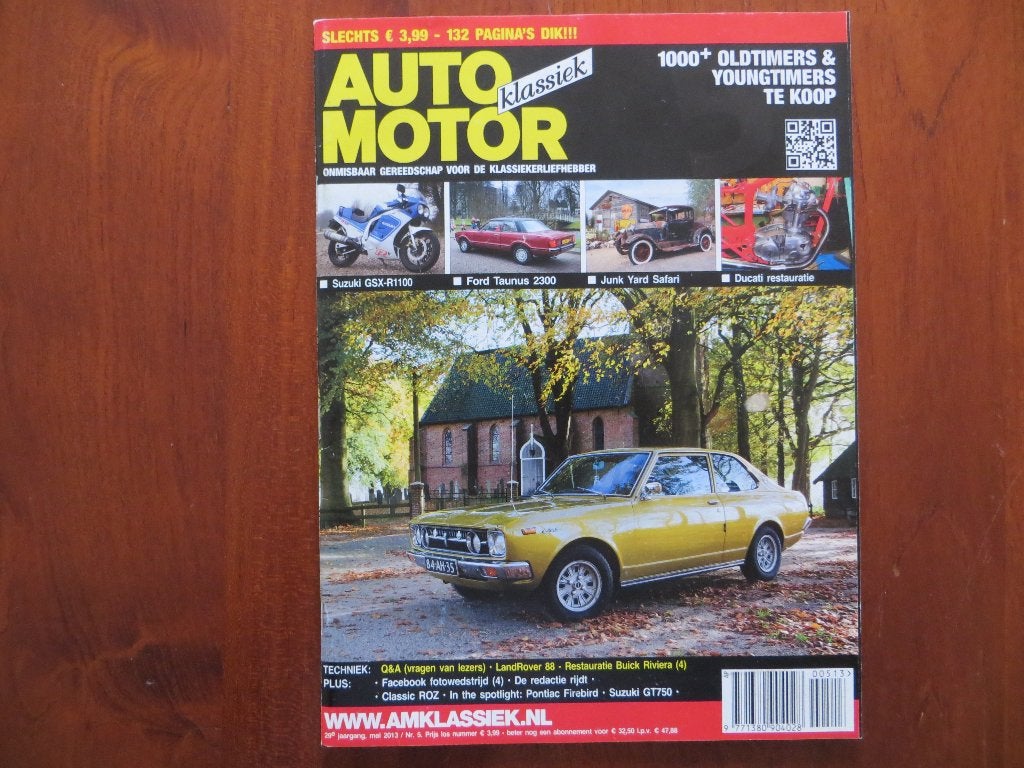 Auto Motor Klassiek 5 2013 Taunus, Carina, Buick Riviera, Ophalen of Verzenden, Nieuw, Toyota