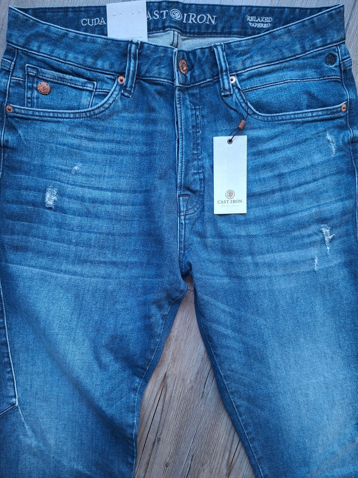 CAST IRON Cuda jeans W33 L34, Blauw, Nieuw, Ophalen of Verzenden, W33 - W34 (confectie 48/50)