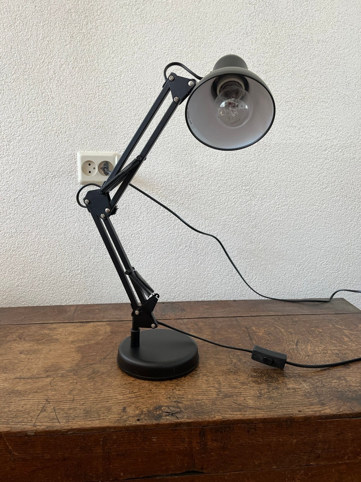 Tafel/bureaulamp, Zwart, Ophalen of Verzenden, Zo goed als nieuw, Bureaulamp