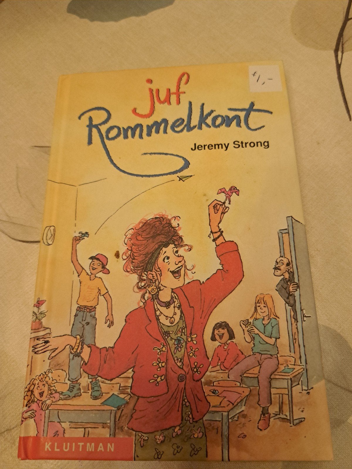 Juf Rommelkont - Jeremy Strong - Kinderboek, Boeken, Ophalen of Verzenden, Gelezen, Jeremy Strong, Fictie algemeen