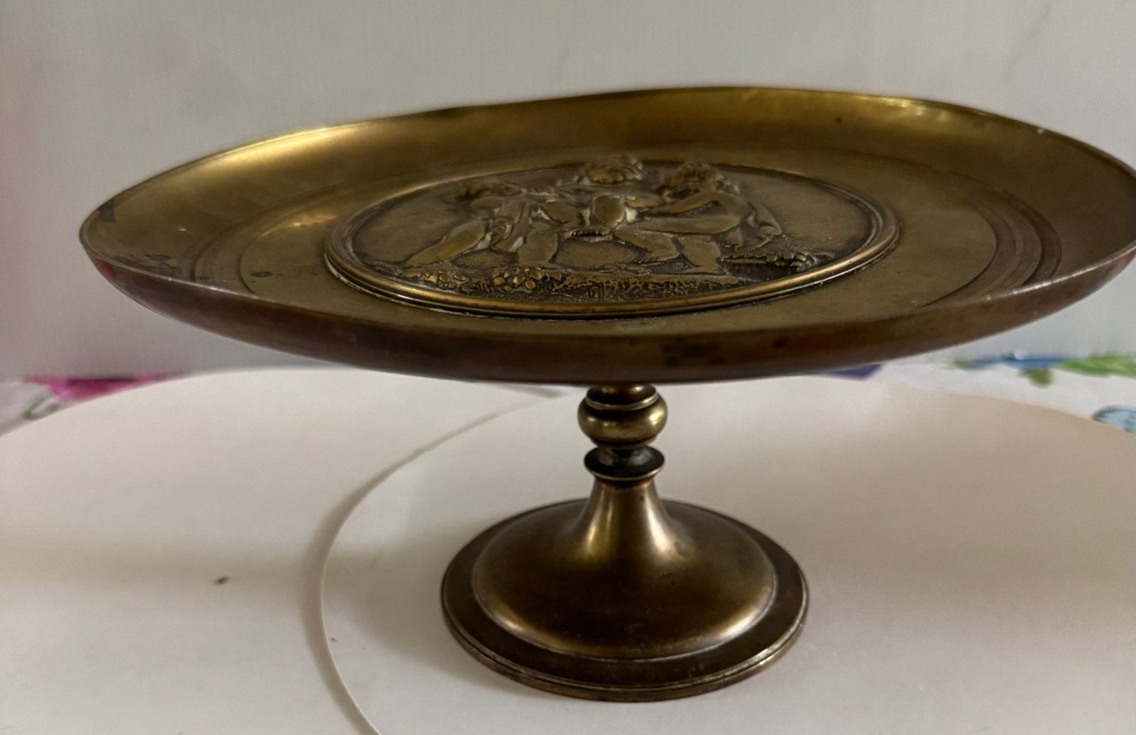 Bronzen tazza, Ophalen of Verzenden