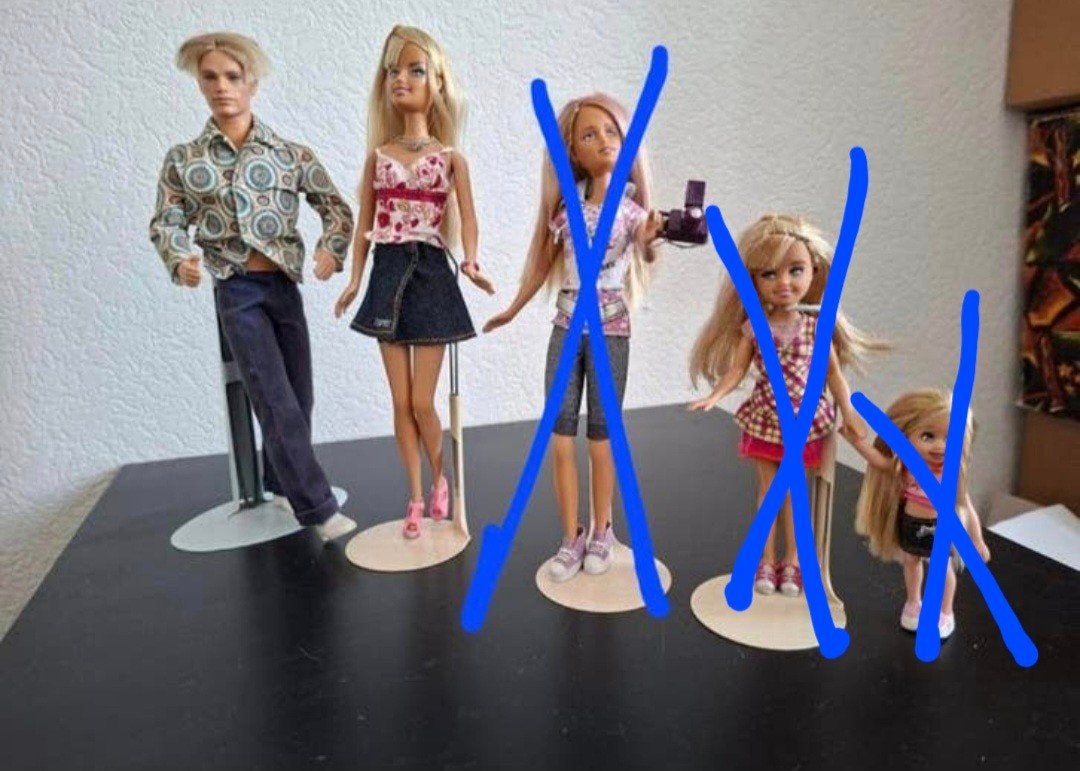 Barbie  Ken en Barbie haar zusjes Stacy en Kelly, Verzamelen, Poppen, Ophalen of Verzenden, Zo goed als nieuw, Pop