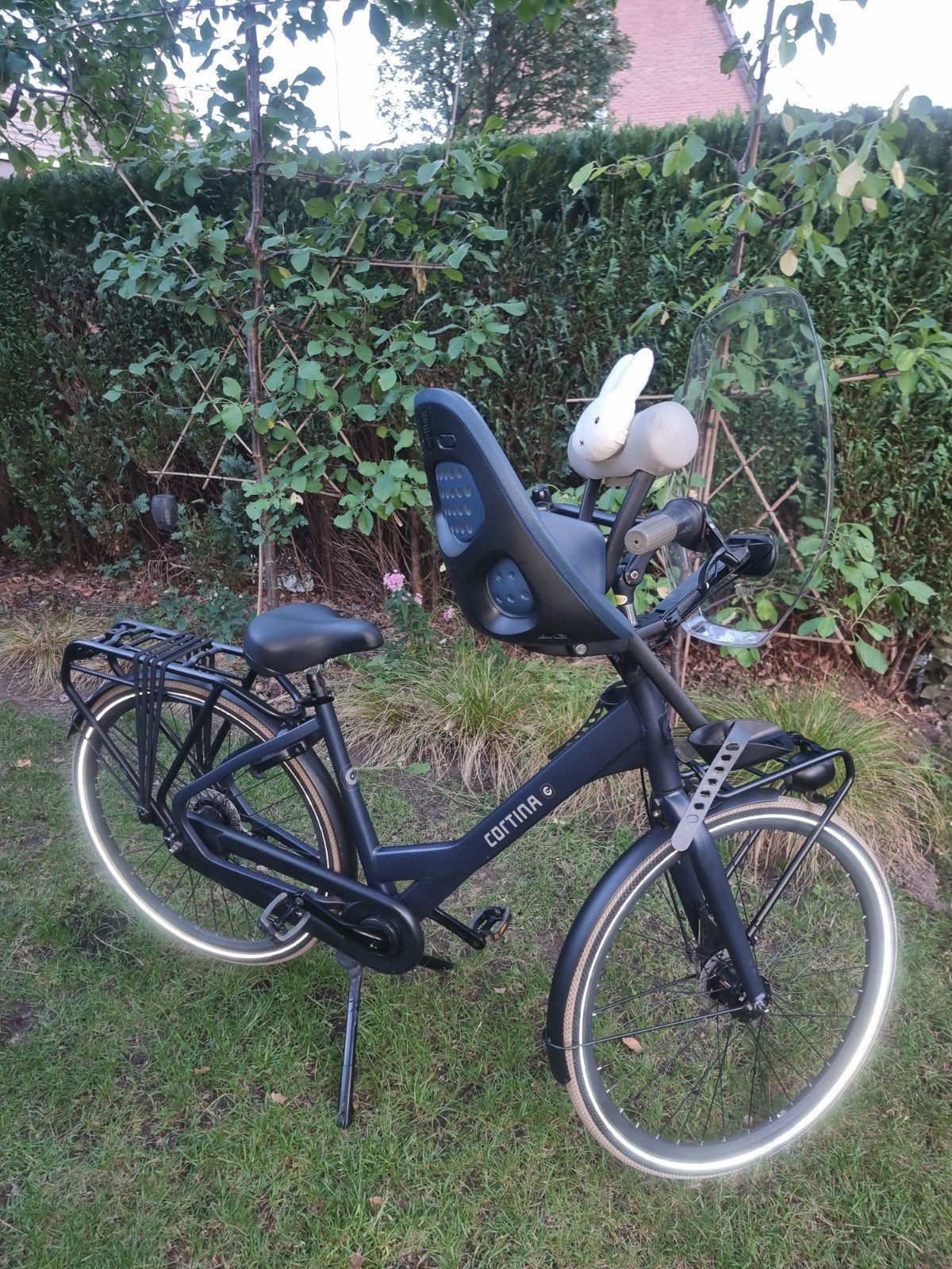 Cortina Common Family fiets met Thule Yepp mini 2.0 blauw, Fietsen en Brommers, Fietsen | Dames | Damesfietsen, Versnellingen