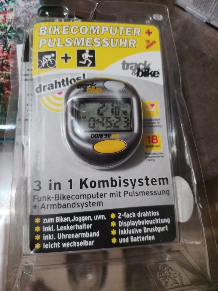 dr.bike COM 90 HR fietscomputer met hartslagmeting, Ophalen of Verzenden, Draadloos, Nieuw