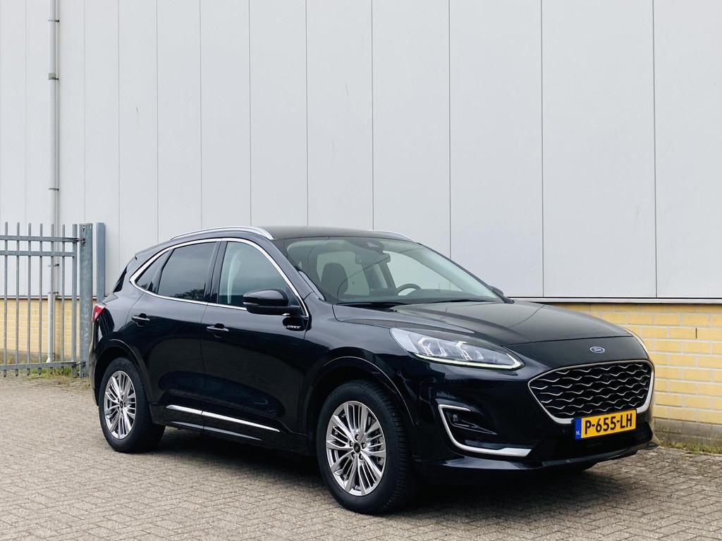 Ford Kuga 2.5 PHEV 225 pk Vignale Lederen bekleding - BLISS, Auto's, 14 kWh, Gebruikt, 4 cilinders, Zwart