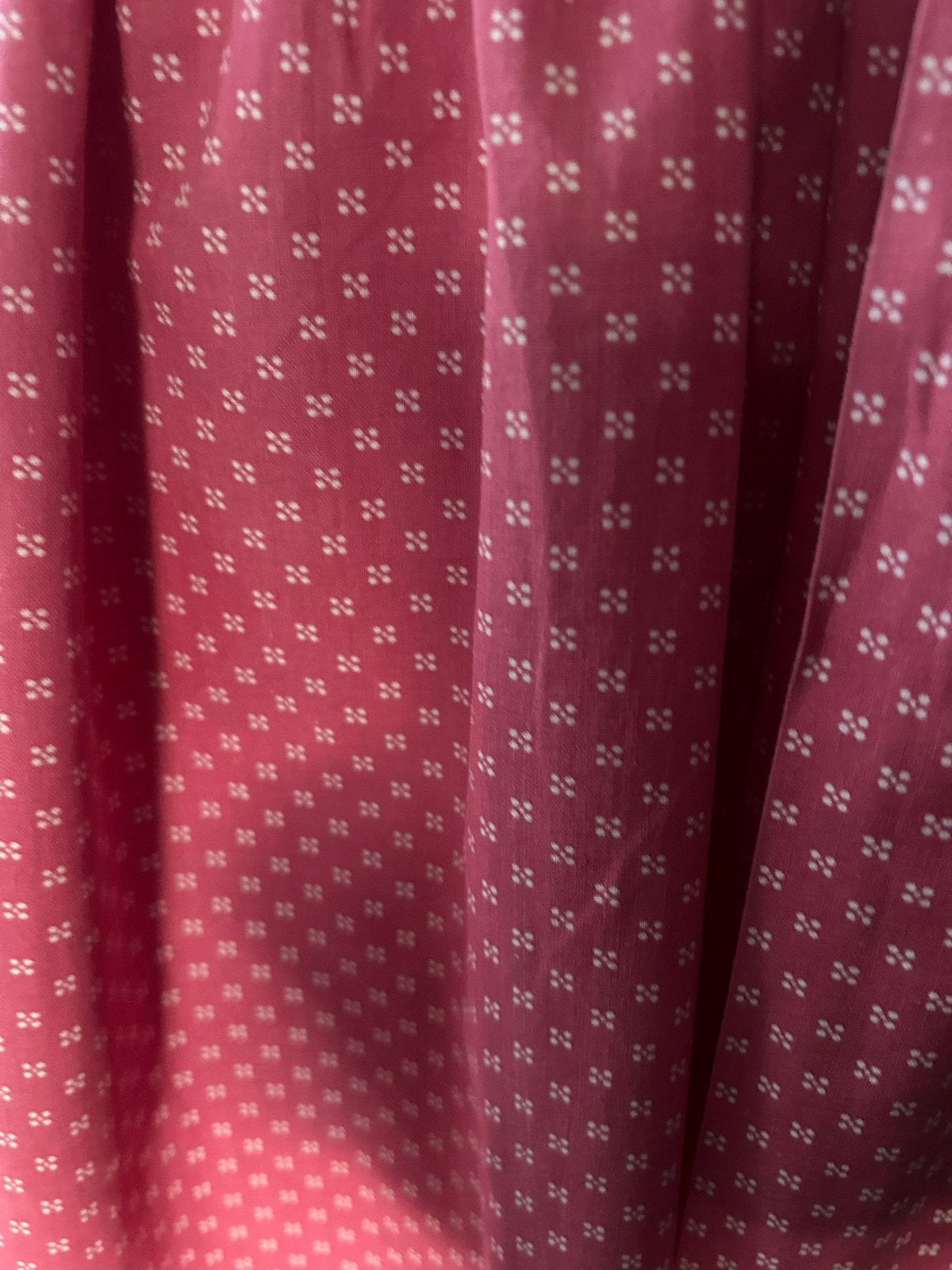 Dirndl Schort Oud Rode schmockwerk in Taille, Ophalen of Verzenden