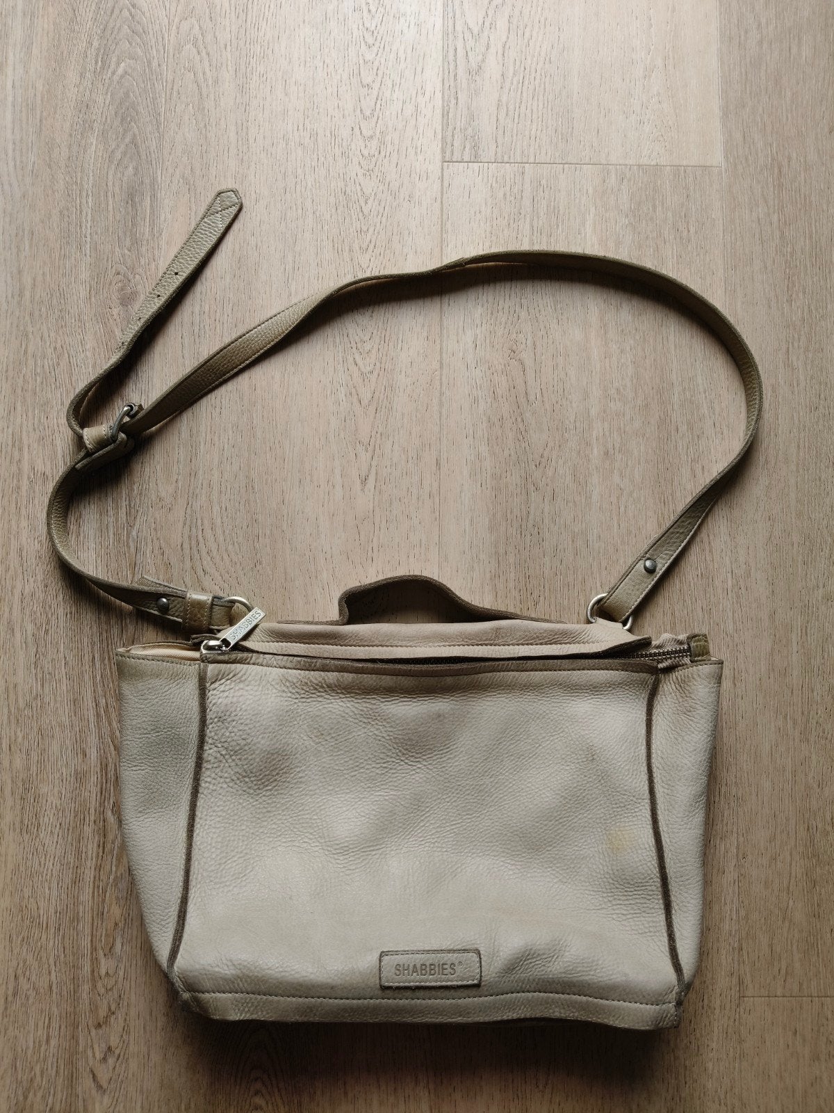 Beige-kleurige Shabbies tas., Ophalen of Verzenden, Beige