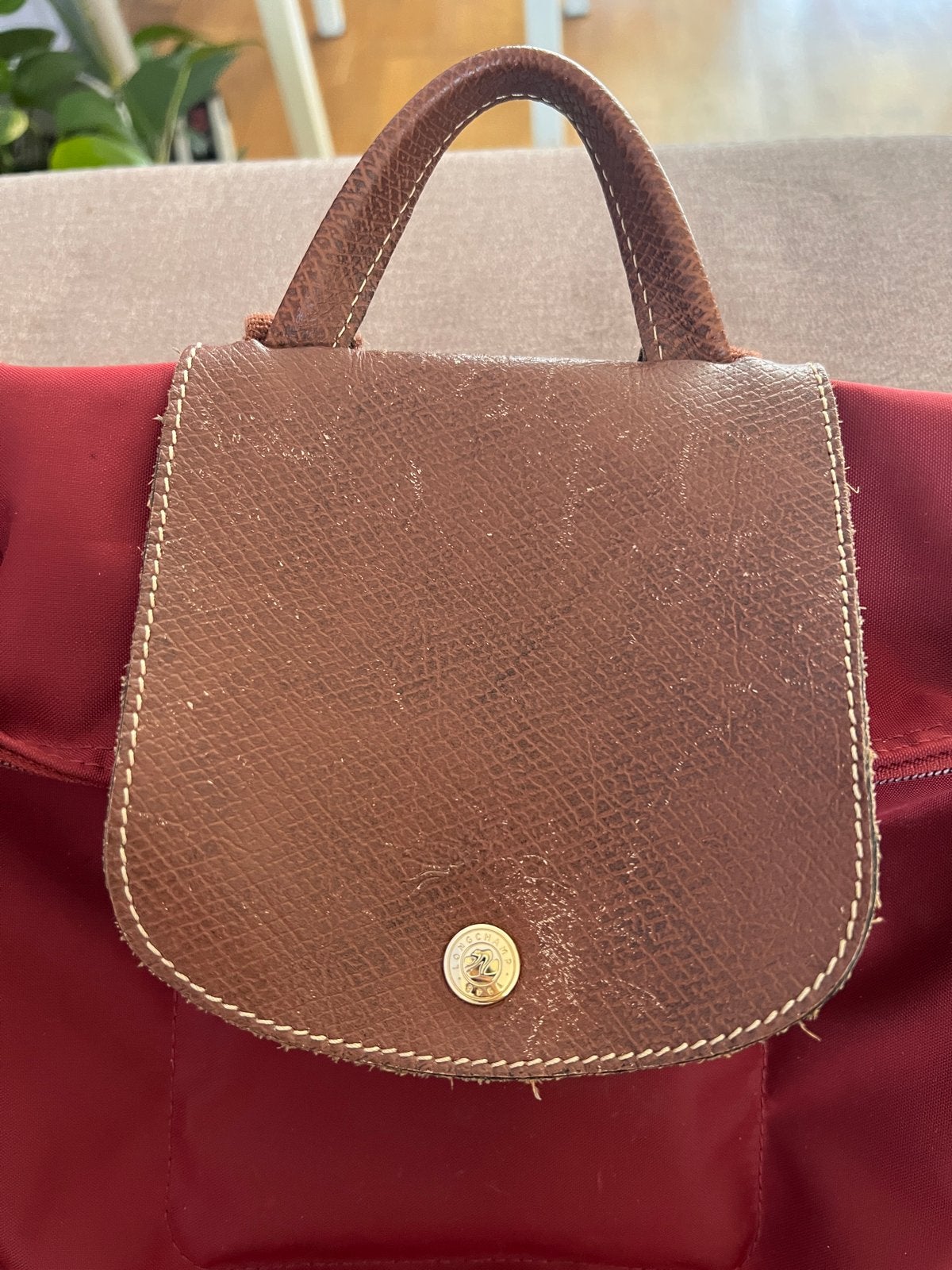 Longchamp rugzak bordeauxrood, Sieraden, Tassen en Uiterlijk, Gebruikt, Minder dan 25 cm, 30 tot 45 cm, Ophalen