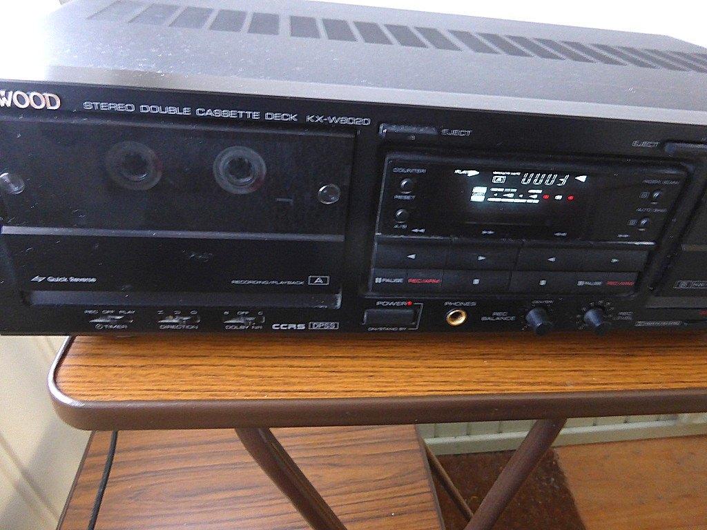 Kenwood KX-W8020 dual cassette deck, Ophalen of Verzenden, Dubbel, Kenwood, Auto-reverse
