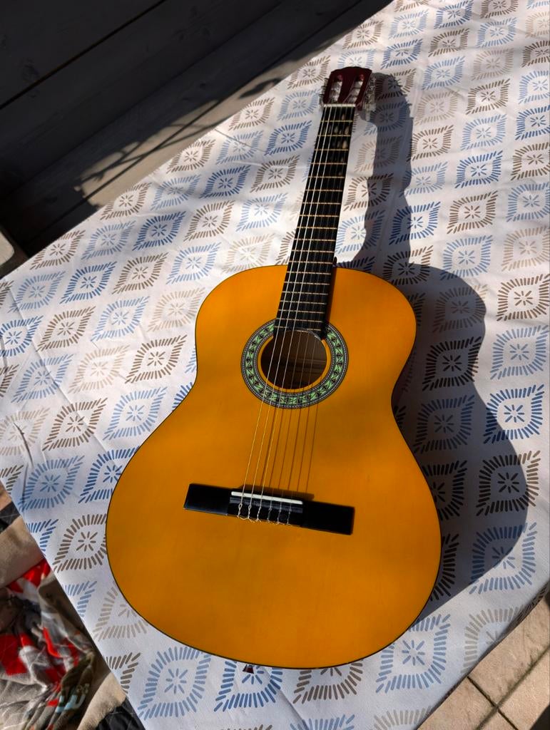 Gitaar inclusief giraartas, Ophalen, Gebruikt, Klassieke of Spaanse gitaar