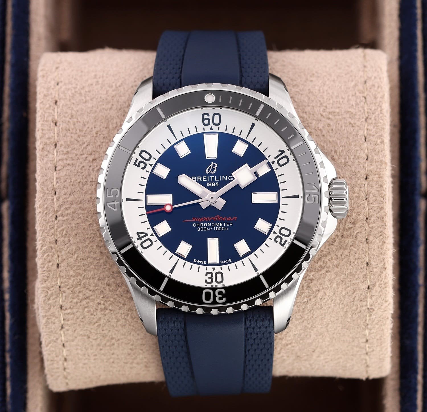 Breitling Superocean Auto 44 - A17376211C1S1 Full Set Mint, Staal, Breitling, Overige materialen, Nieuw