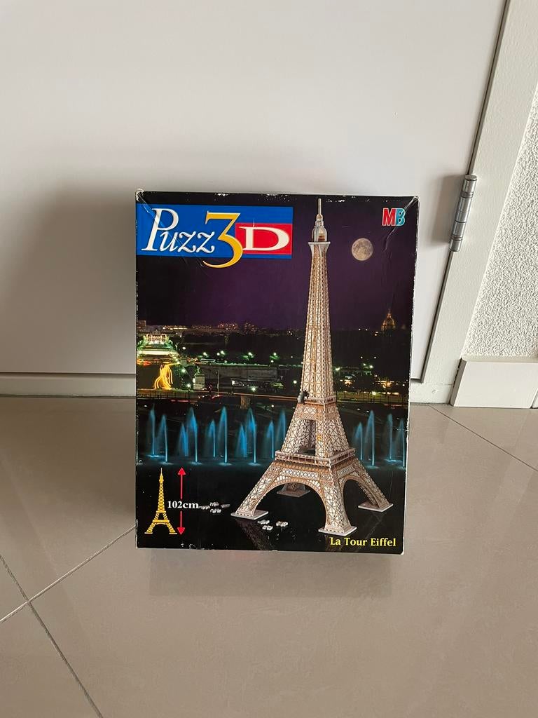 MB 3d puzzel Eifel Toren, Ophalen of Verzenden, Zo goed als nieuw