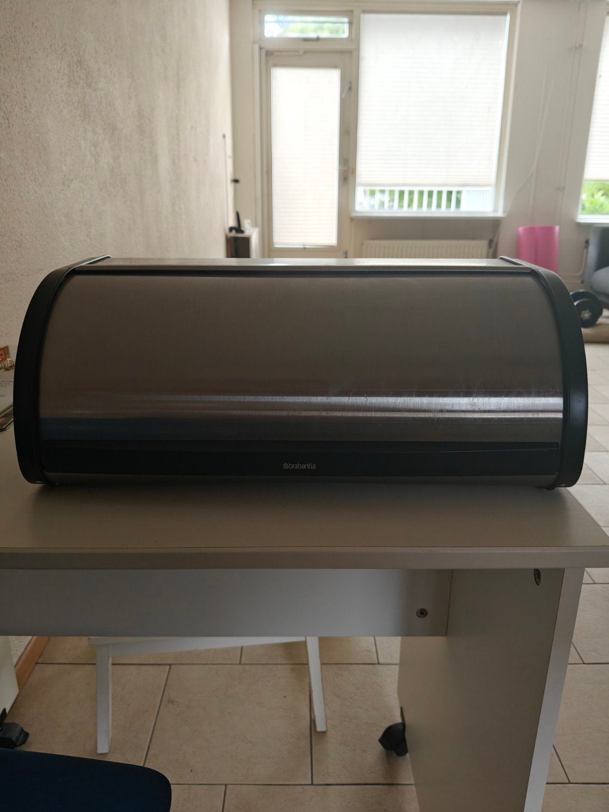 Brabantia Broodtrommel - Zilver/Zwart, Ophalen, Gebruikt, Zilver, Metaal