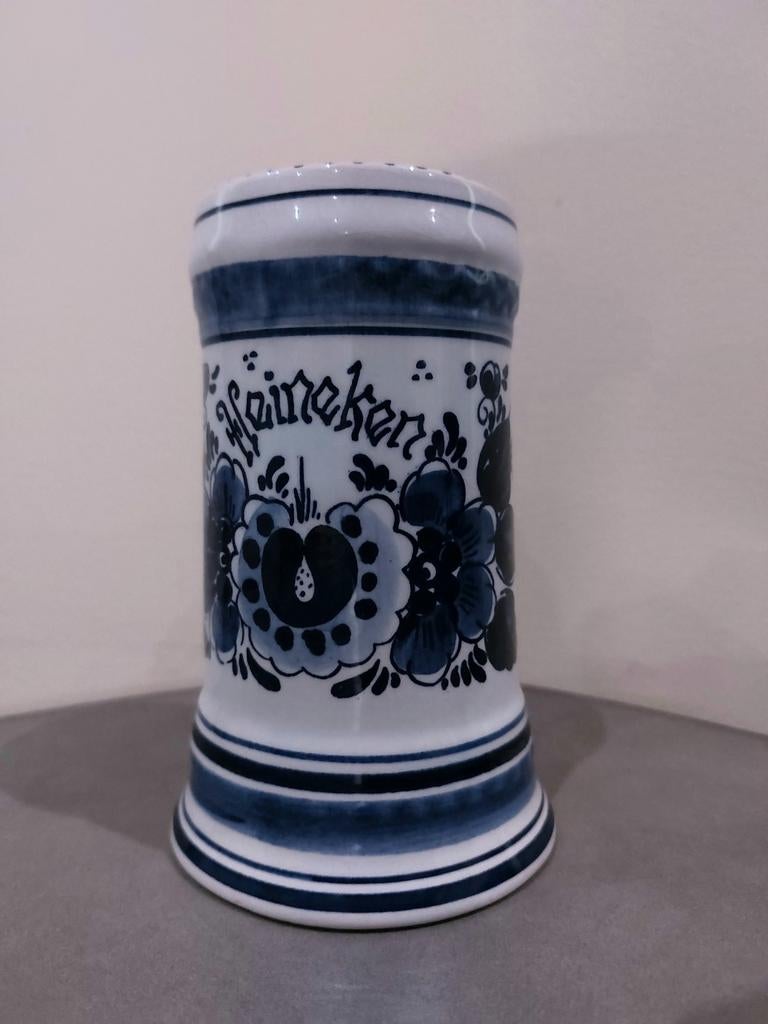Vintage Heineken bierpul in Delfts blauwe stijl, Antiek en Kunst, Ophalen of Verzenden