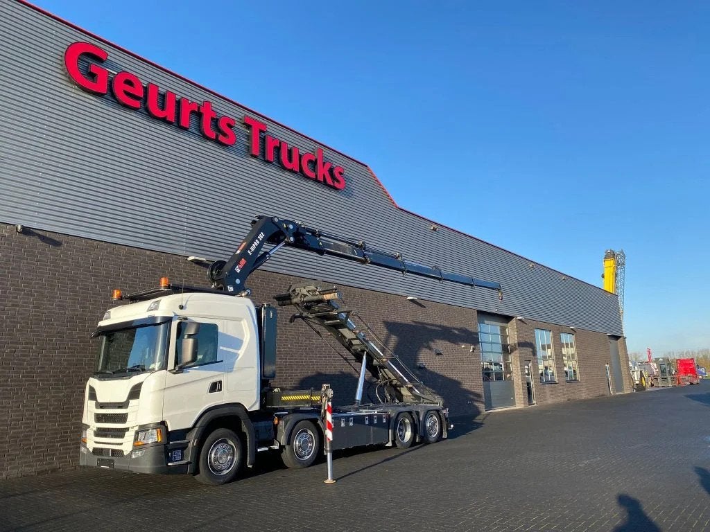 Scania G500 NGS 8X2 MET 3 ZIJDIGE KABELSYSTEEM + HIAB 362 EP, Automaat, Navigatiesysteem, Euro 6, Scania