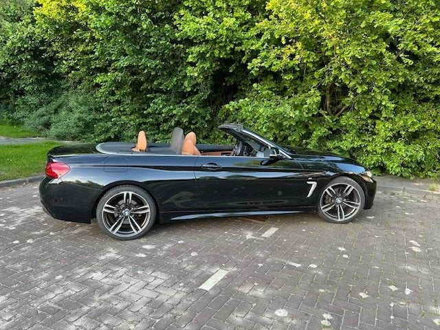 BMW 4-Serie 420i 184pk Aut 2020 Zwart M-sport , NL auto, 1998 cc, Achterwielaandrijving, Euro 6, Cabriolet