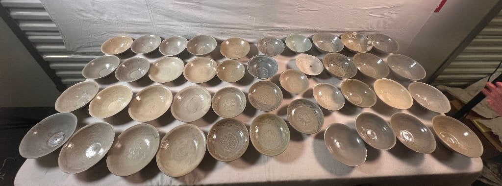 Chinees Song Celadon lage & hoge kommen (42 stuks), Antiek en Kunst, Ophalen