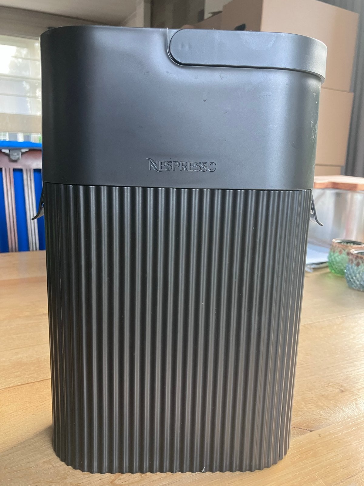 Nespresso koffiecup container inclusief zakken, Koffiepads en cups, Overige modellen, 10 kopjes of meer, Ophalen of Verzenden