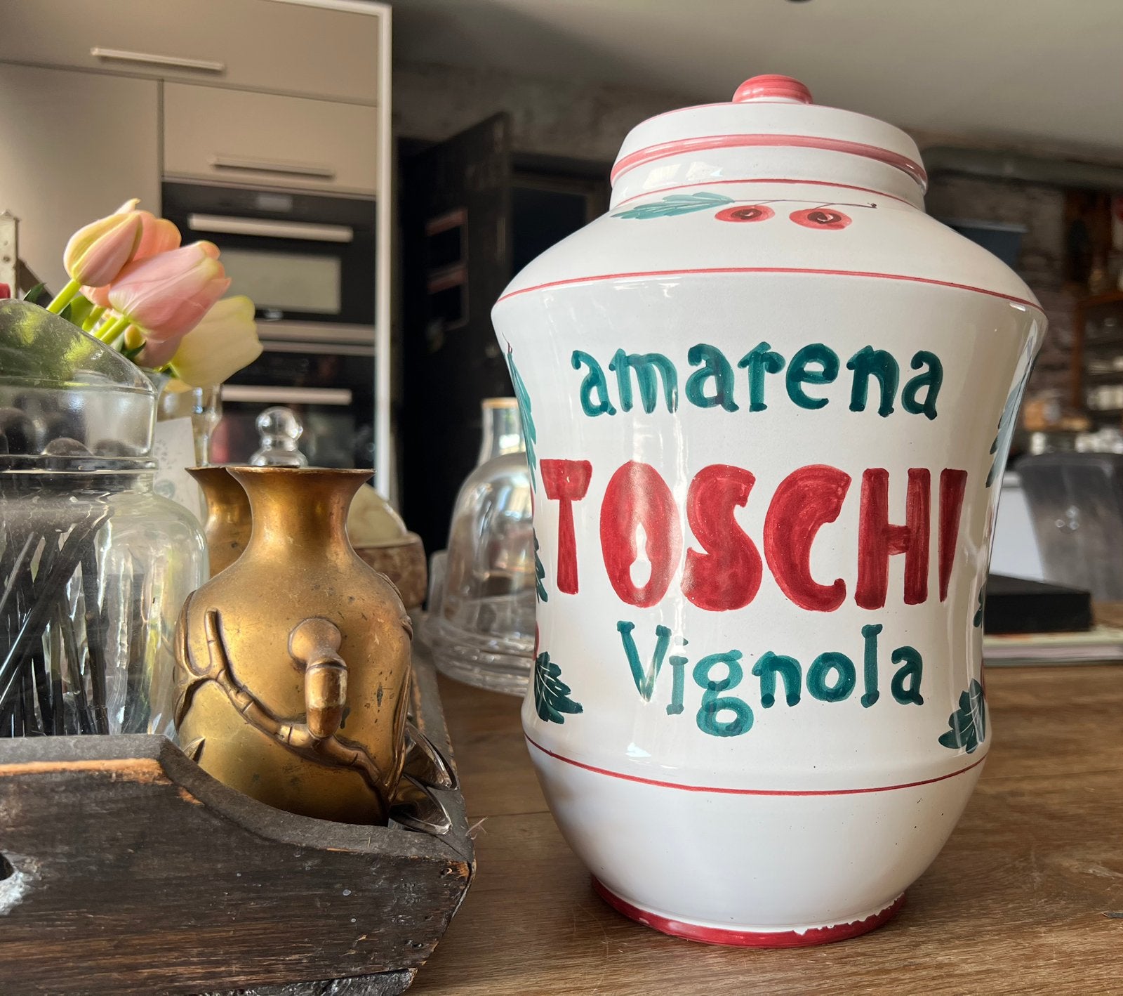 MOOIE VINTAGE AMARENA KERSEN POT, Ophalen