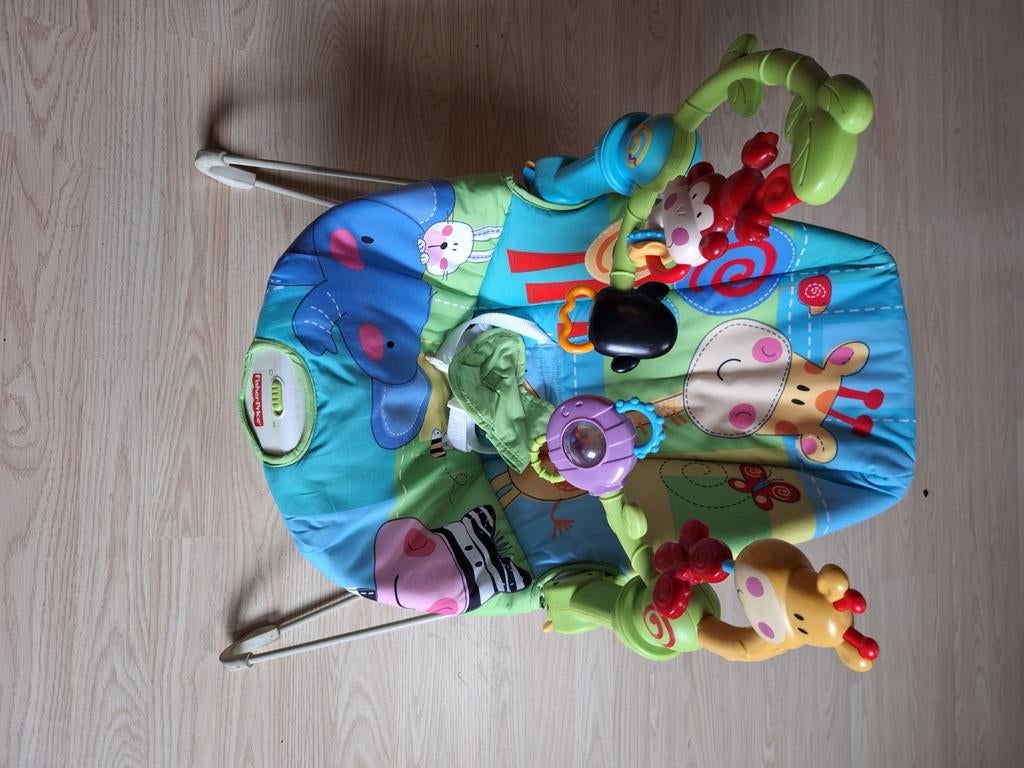 Fisher-Price Wipstoel met Dierenthema en Speelboog, Ophalen of Verzenden