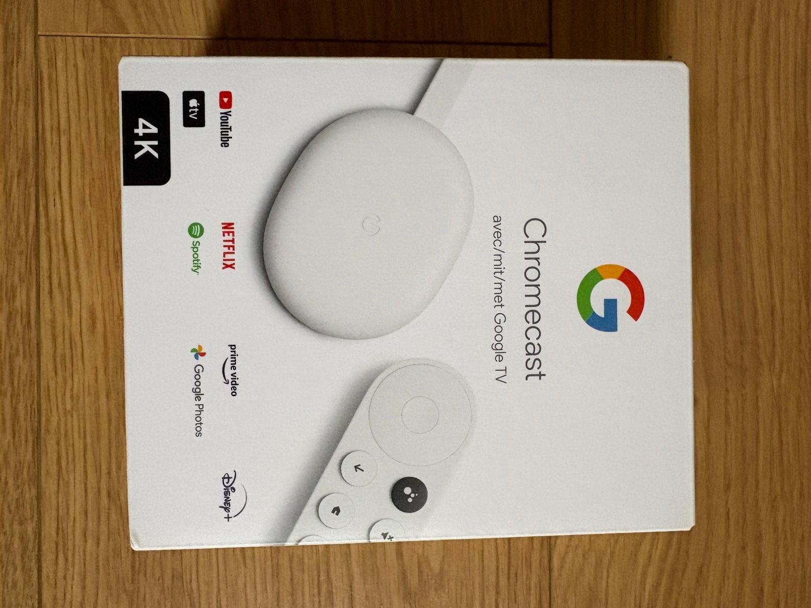 ZGAN: Google Chromecast 4K – Inclusief afstandsbediening, Audio, Tv en Foto, Mediaspelers, Ophalen of Verzenden, Zo goed als nieuw
