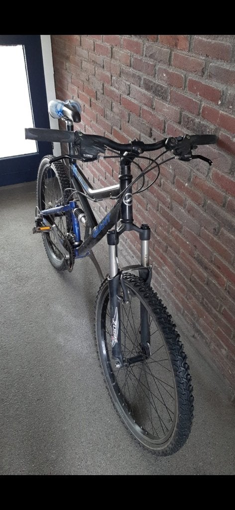 Mountainbike retro Giant Boulder fully, Ophalen, Gebruikt, Giant, 53 tot 57 cm