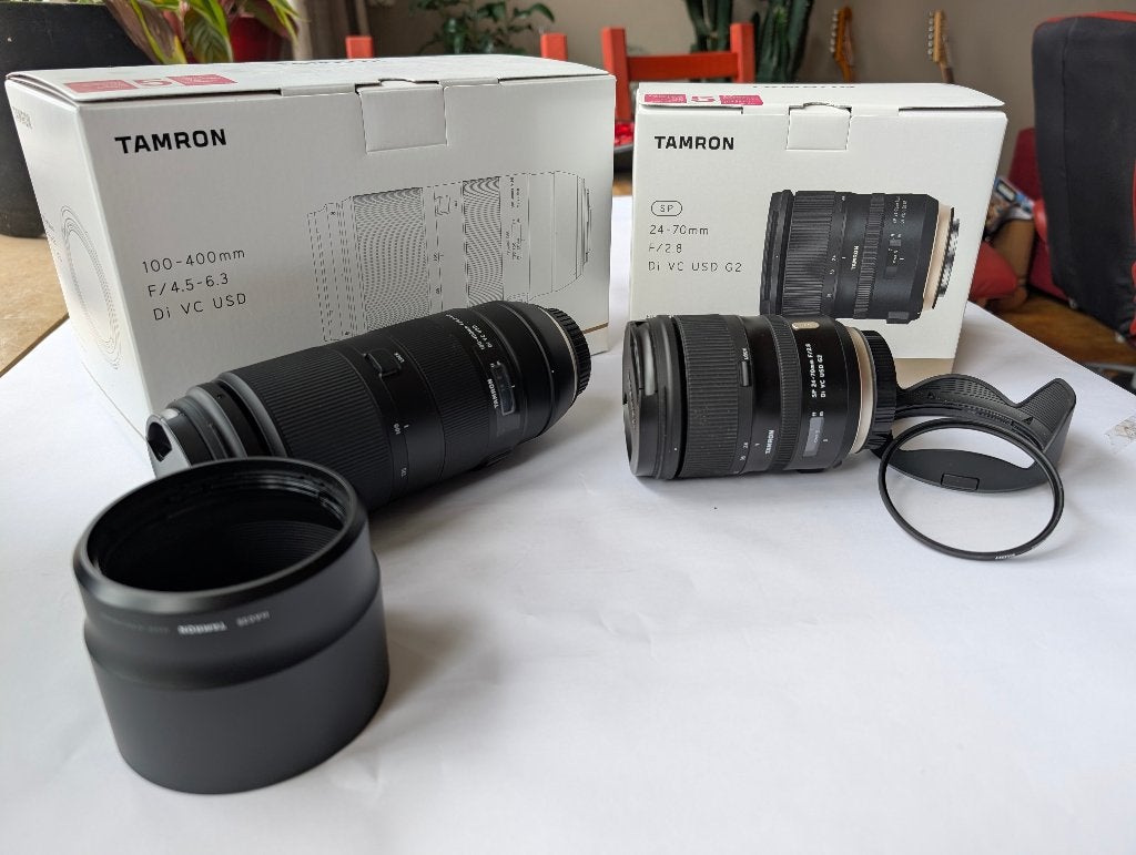 Tamron Lens 24-70 2.8  en Tamron 100-400 4.5-6.3, Audio, Tv en Foto, Fotografie | Lenzen en Objectieven, Ophalen, Overige typen