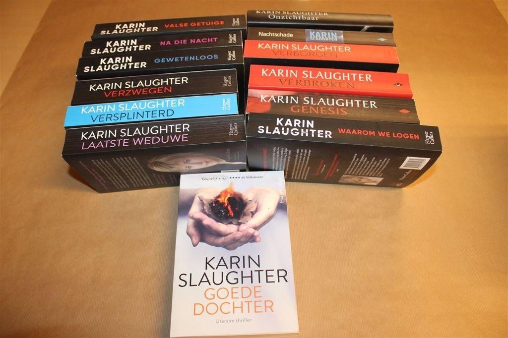 [Partij] 13x Karin Slaughter Thrillers – Mooie Staat, Ophalen of Verzenden, Gelezen
