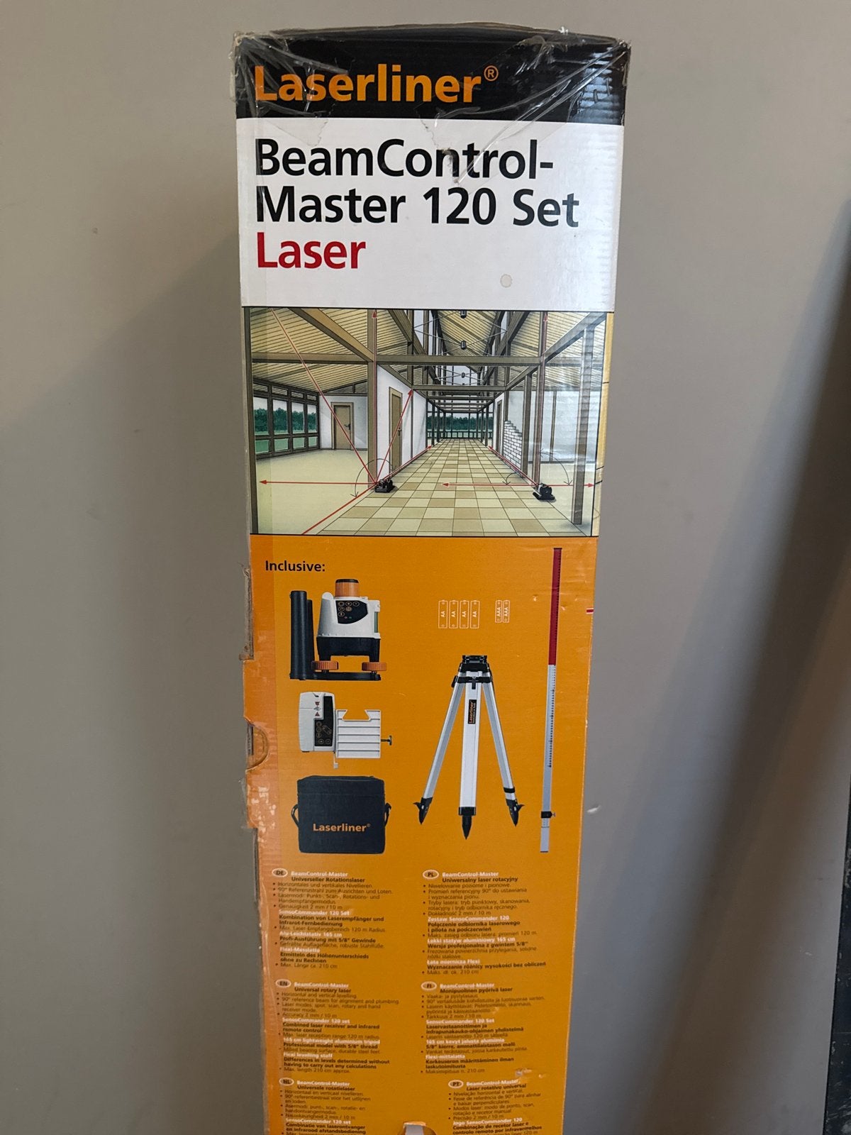 Laserliner Beamcontrol - Master 120 set Laser, Doe-het-zelf en Verbouw, Meetapparatuur, Ophalen, Zo goed als nieuw, Overige meters