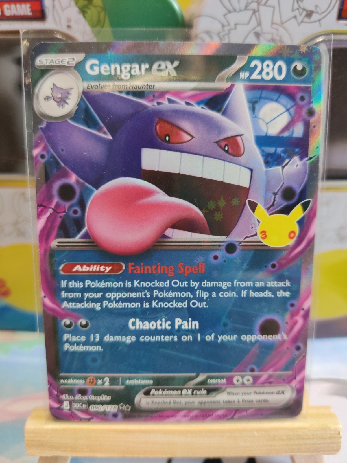 Gengar EX 090 30 anniversary, Hobby en Vrije tijd, Ophalen, Nieuw, Losse kaart, Foil