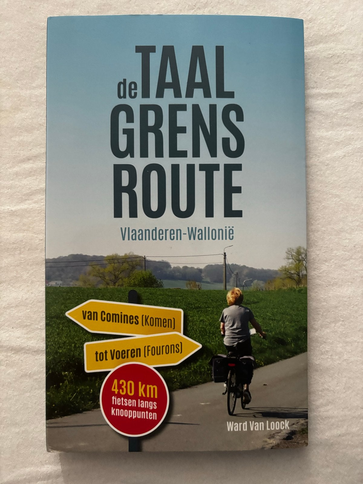 De Taalgrensroute Vlaanderen-Wallonië fietsgids, Boeken, Fiets- of Wandelgids, Zo goed als nieuw, Benelux, Ophalen