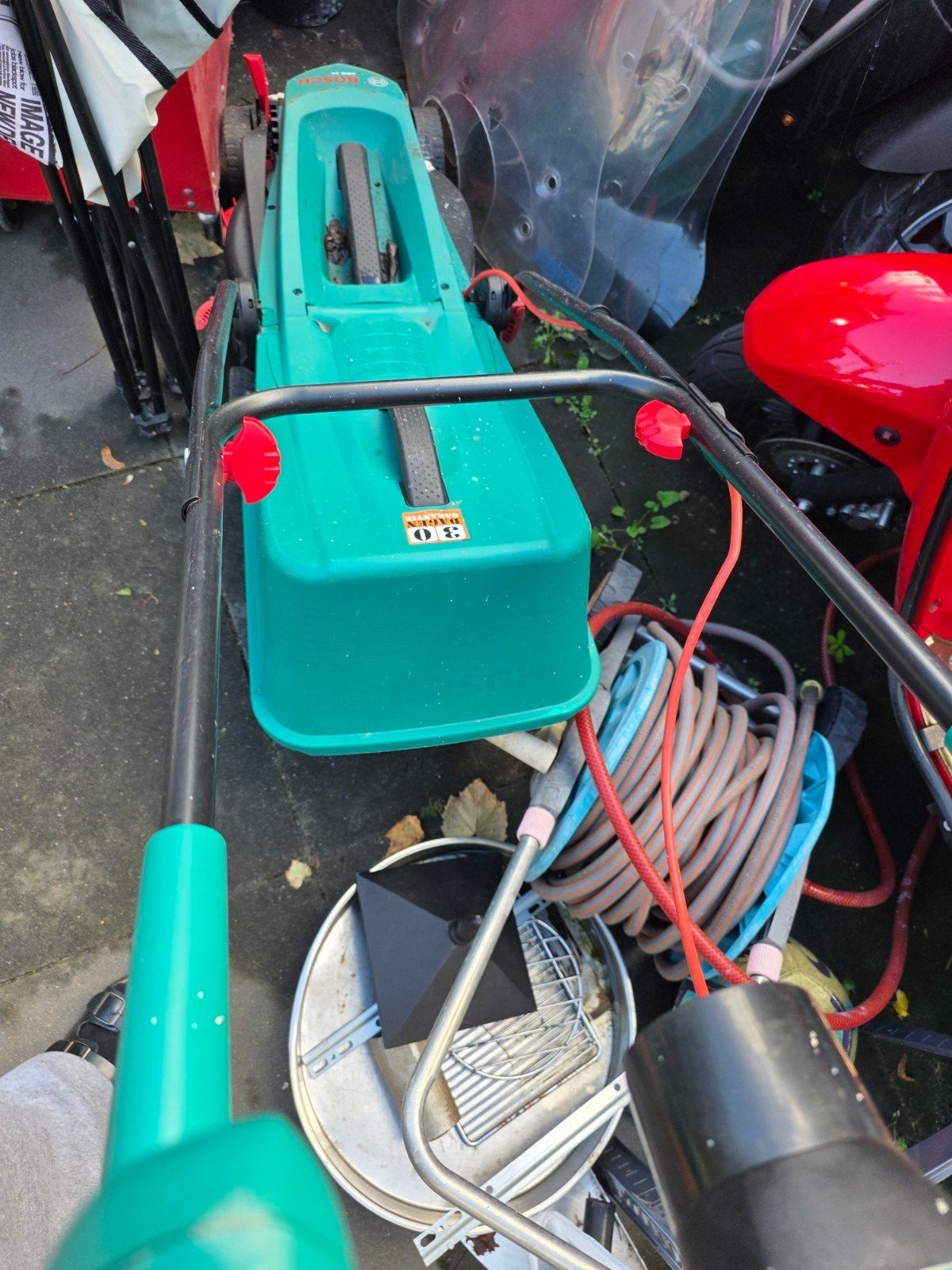 Bosch ARM 34 Elektrische Grasmaaier - Gebruikt, Ophalen, Cirkelmaaier, Gebruikt, Elektrische grasmaaier