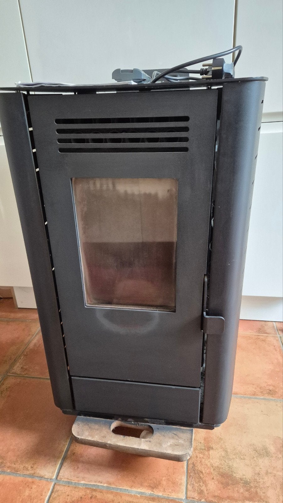 palletkachel julia/ artel, Huis en Inrichting, Ophalen, Gebruikt, Overige brandstoffen, Houtkachel