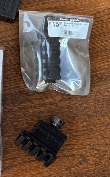 Octaarms 3 inch keymod rail + extra railstuk (set), Ophalen of Verzenden, Nieuw