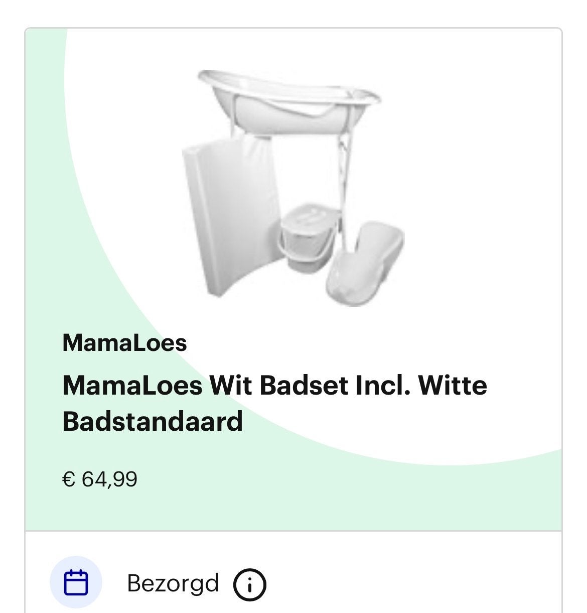 MamaLoes Bad wit Inclusief Badstandaard, Ophalen of Verzenden, Zo goed als nieuw, Badje, Overige merken
