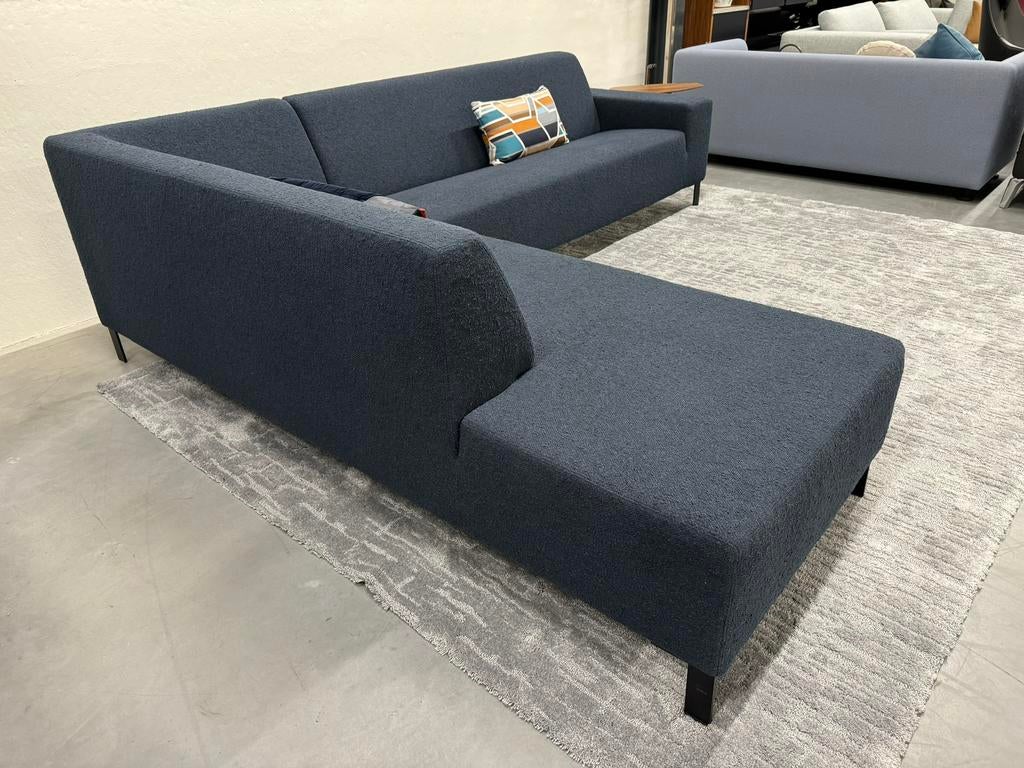 Nieuw Gelderland 6511 Hoekbank Blauw Zero 006 stof Design, Huis en Inrichting, Banken | Bankstellen, Hoekbank, Nieuw, Gelderland