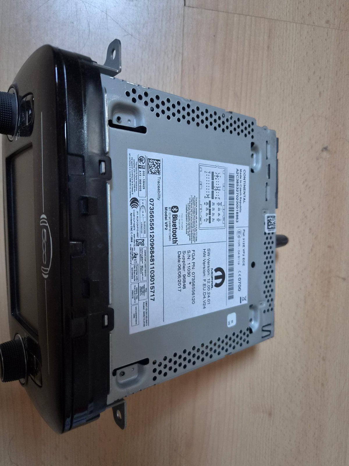 Fiat 500 Uconnect 312E VP2 ECE, Ophalen of Verzenden, Gebruikt