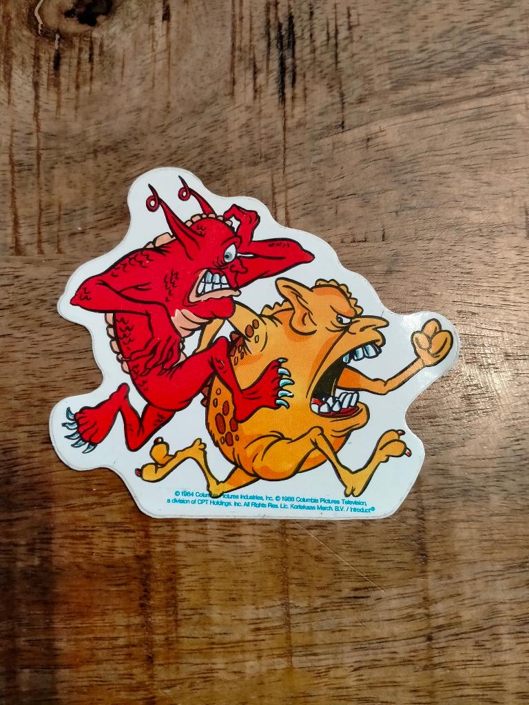 Ghostbusters vintage 1988 tekenfilm sticker Rare tv serie 1, Ophalen of Verzenden, Zo goed als nieuw, Strip of Tekenfilm
