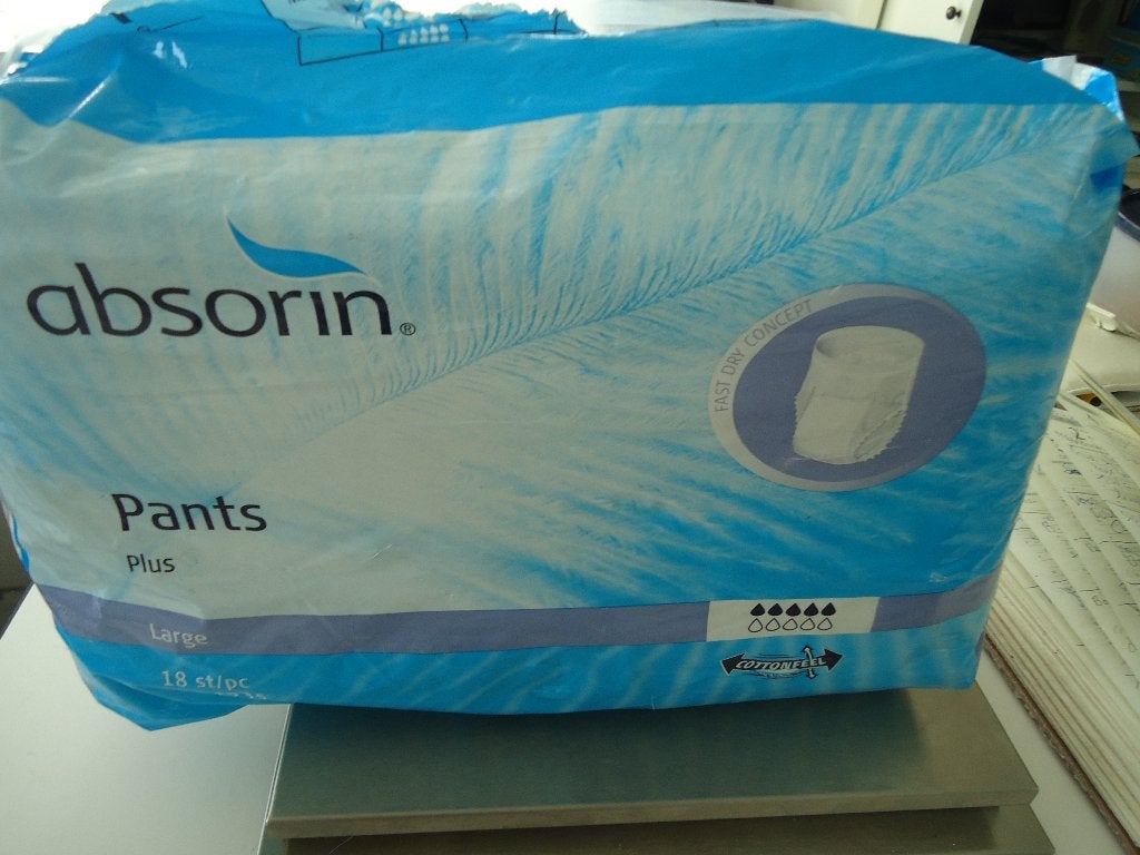 absorin broekjes mt l nog 15 in het pak i.p.v. 18, Ophalen of Verzenden, Nieuw