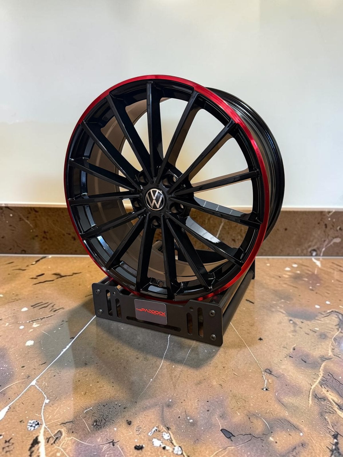 ZOMERACTIE! 19” velgen VW Golf GTI Clubsport zwart rood, 19 inch, Velg(en), Nieuw, Ophalen of Verzenden
