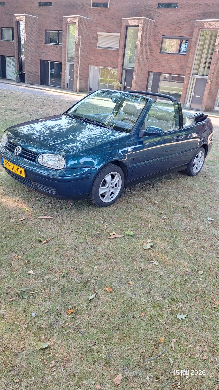 Volkswagen Golf 2.0 Cabriolet 85KW AUT 2001 Blauw, Auto's, Beige, 4 cilinders, 1200 kg, 115 pk