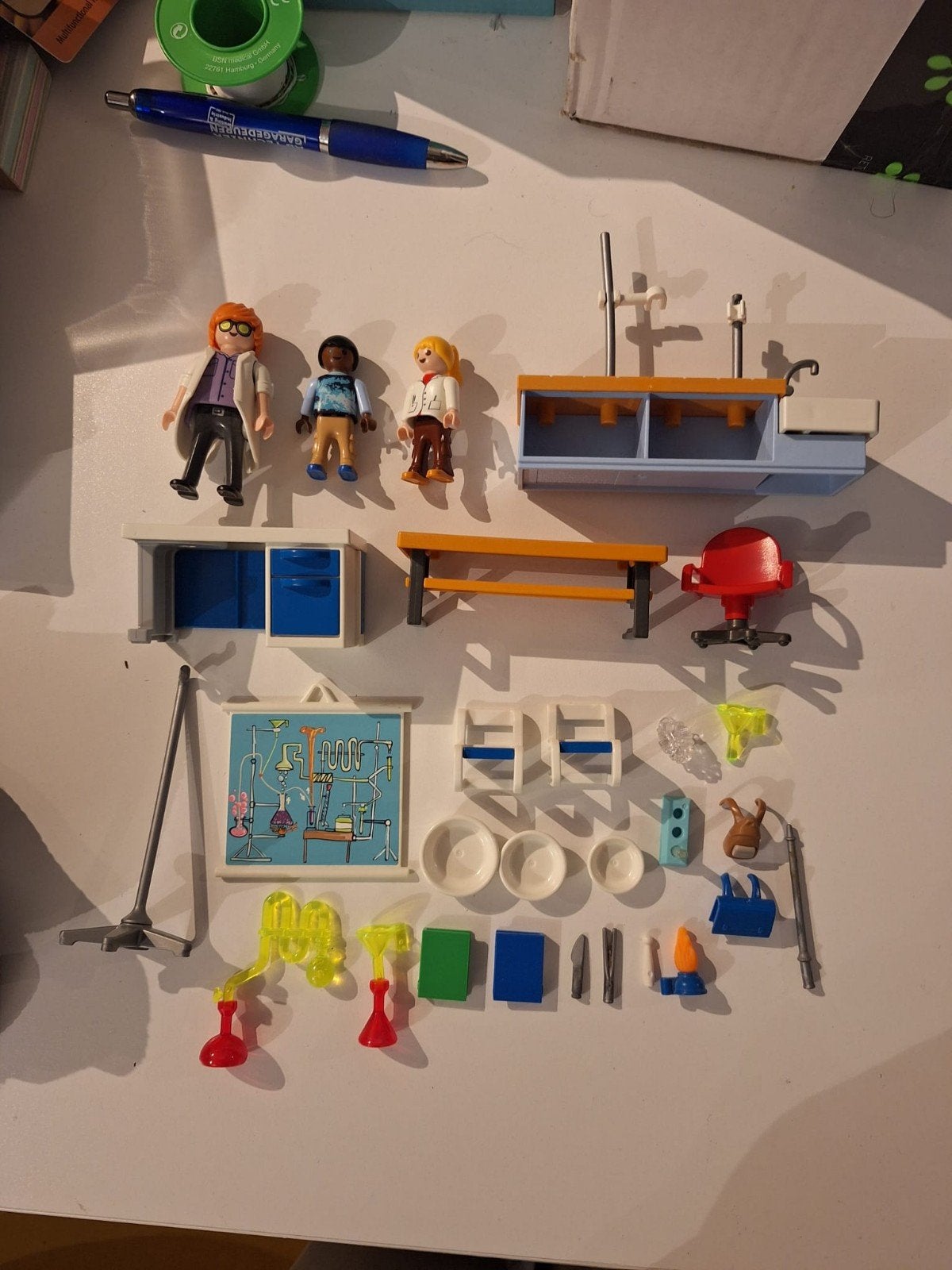 Playmobil 9456 Scheikundelokaal, Ophalen of Verzenden, Zo goed als nieuw, Complete set